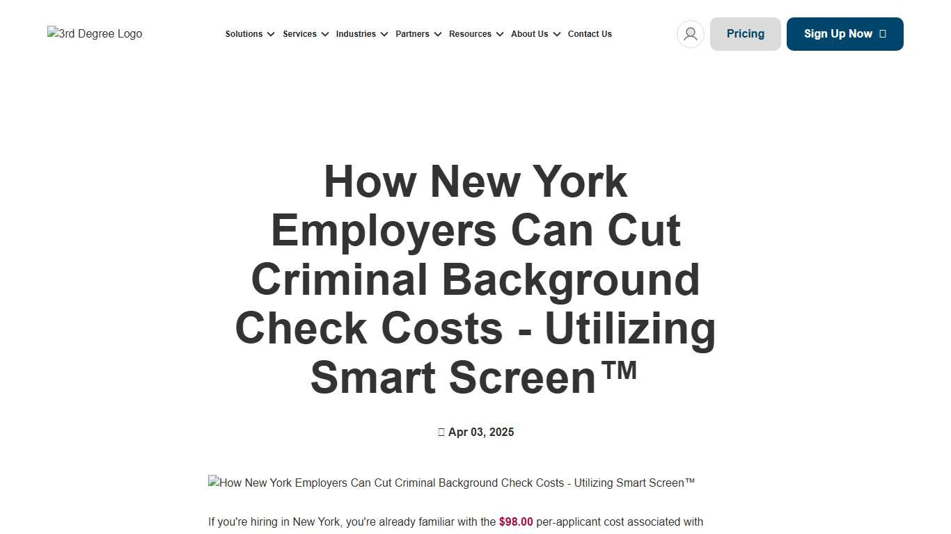 Save on New York OCA Background Check Fees with Smart Screen™ | Pre-Screen Smarter